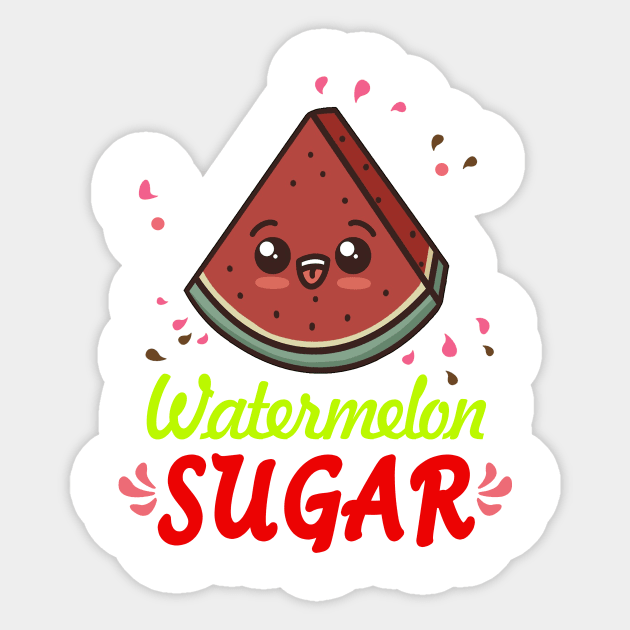 Watermelon Sugar Sticker by RainasArt